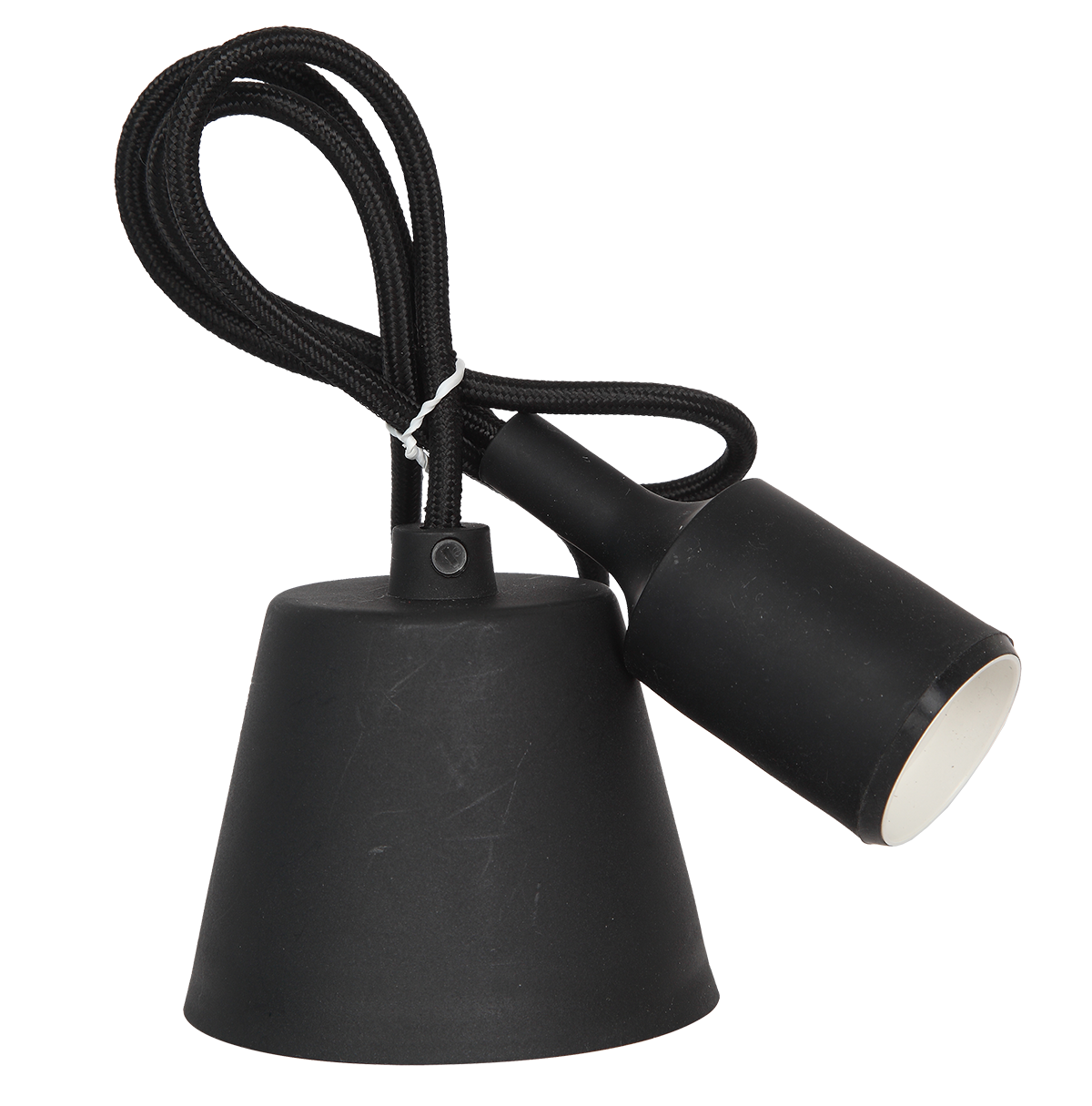 Патрон Е27 силиконовый со шнуром 1м черный IN HOME